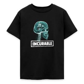 ROLLER UNHEILBAR RÖNTGEN ROLLERFAHRER GESCHENK - Teenager T-Shirt - Schwarz - Vorne - AI Model Teenager Male light (155cm)