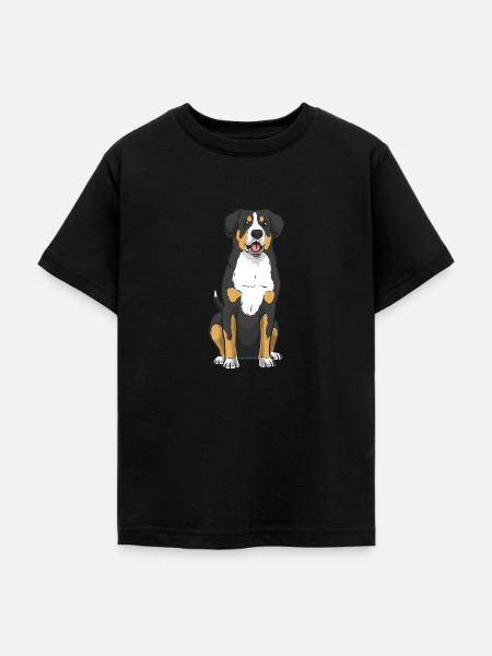 Entlebucher Sennenhund Hund - Teenager T-Shirt - Schwarz