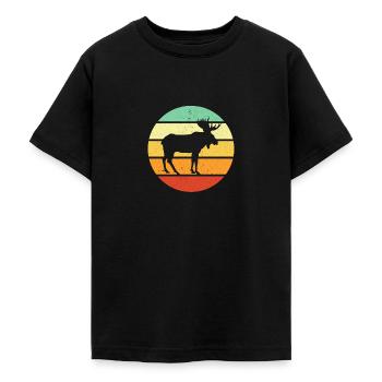 Elch - Teenager T-Shirt - Schwarz - Vorne - AI Model Teenager Male light (155cm)