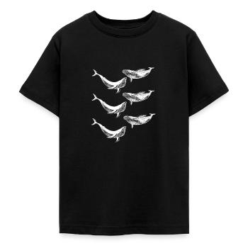 Wale - Teenager T-Shirt - Schwarz - Vorne - AI Model Teenager Male light (155cm)