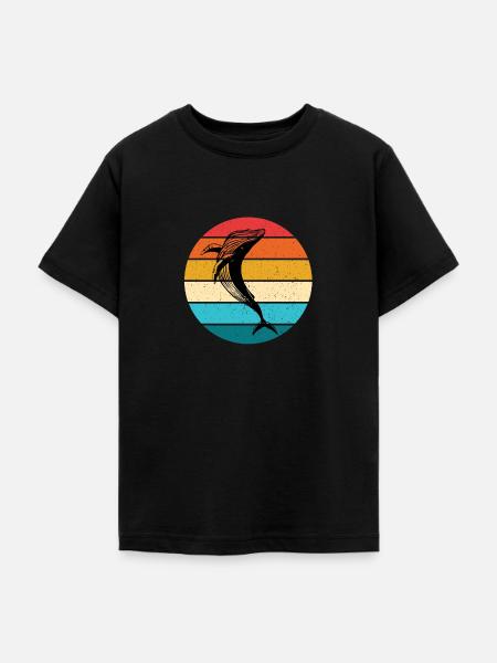 Wal - Teenager T-Shirt - Schwarz