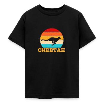 Gepard - Teenager T-Shirt - Schwarz - Vorne - AI Model Teenager Male light (155cm)