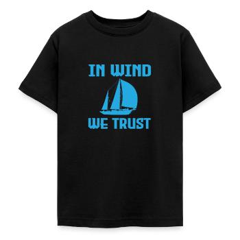 Sail - Teenage T-Shirt - black - Front - AI Model Teenager Male light (155cm)