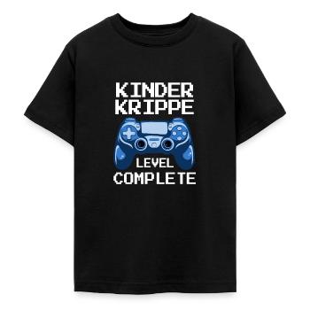 Kinderkrippe Geschafft Krippe Geschafft - Teenager T-Shirt - Schwarz - Vorne - AI Model Teenager Male light (155cm)
