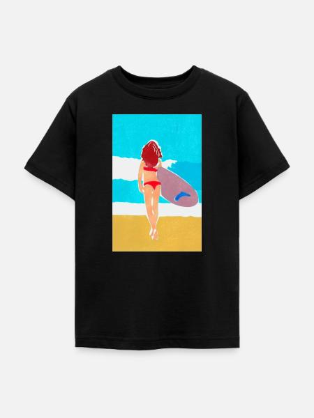 gone surfing - Teenager T-Shirt - Schwarz