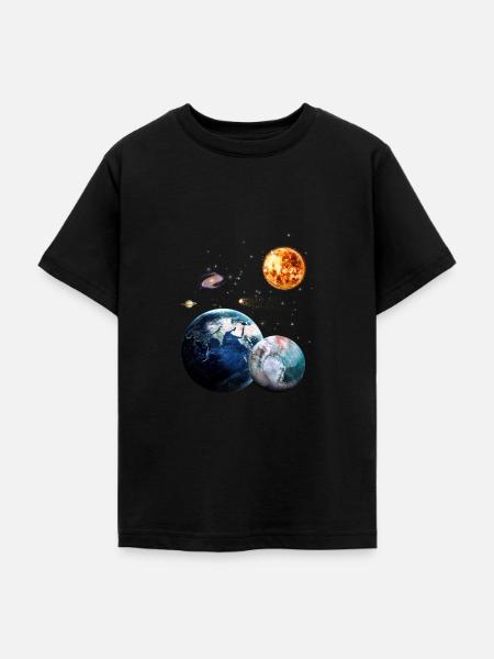 Weltraum - Teenager T-Shirt - Schwarz