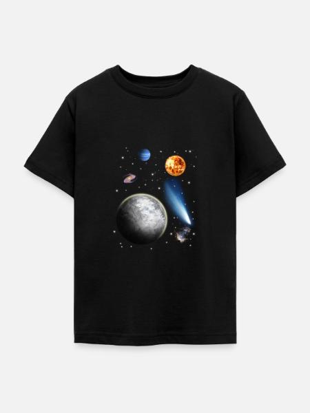 Universum - Teenager T-Shirt - Schwarz