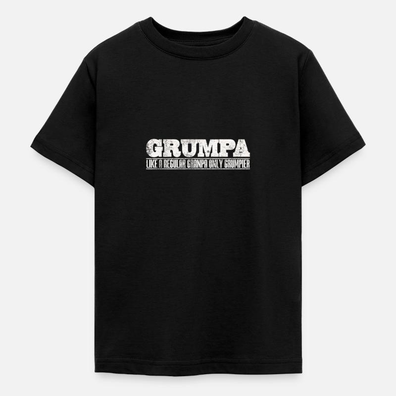 Papy grincheux - T-shirt Ado - noir