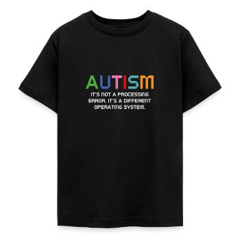 Autismus Es ist kein Verarbeitungsfehler - Teenager T-Shirt - Schwarz - Vorne - AI Model Teenager Male light (155cm)