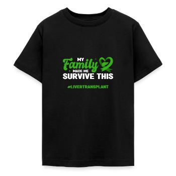 Leberspender Transplantation Organspende Geschenk - Teenager T-Shirt - Schwarz - Vorne - AI Model Teenager Male light (155cm)
