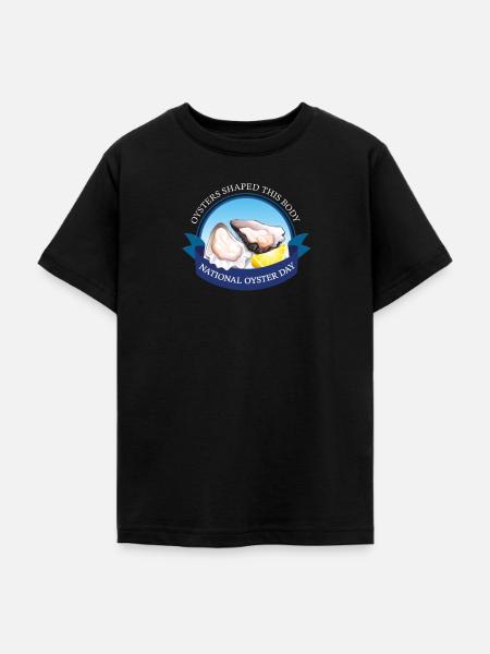 National oyster day Austern - Teenager T-Shirt - Schwarz