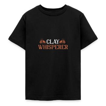 Clay pigeon shooting - Teenage T-Shirt - black - Front - AI Model Teenager Male light (155cm)
