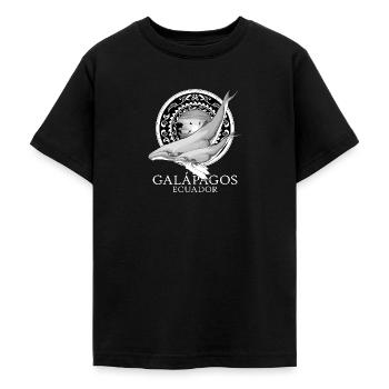Buckelwale Galápagos Ecuador - Teenager T-Shirt - Schwarz - Vorne - AI Model Teenager Male light (155cm)