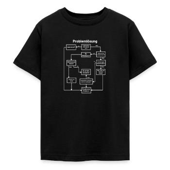 Lustig - Teenager T-Shirt - Schwarz - Vorne - AI Model Teenager Male light (155cm)