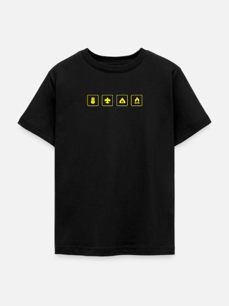 Pfadfinder - Teenager T-Shirt - Schwarz