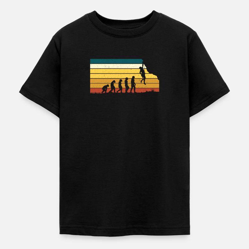 Escalade escalade évolution vintage - T-shirt Ado - noir
