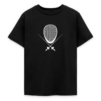 Escrime - T-shirt Ado - noir - Devant - AI Model Teenager Male light (155cm)