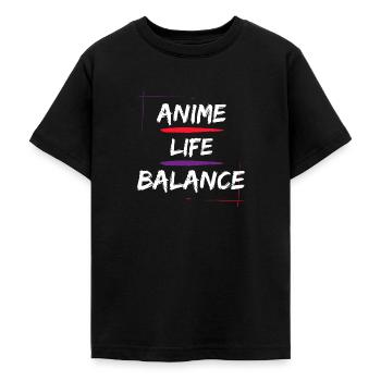 Anime Life Balance - Teenager T-Shirt - Schwarz - Vorne - AI Model Teenager Male light (155cm)