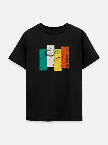 Akustik Gitarre - Teenager T-Shirt - Schwarz