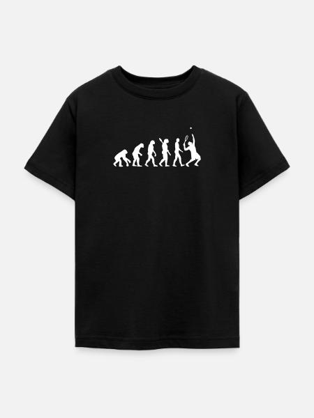Evolution Tennis - Teenager T-Shirt - Schwarz