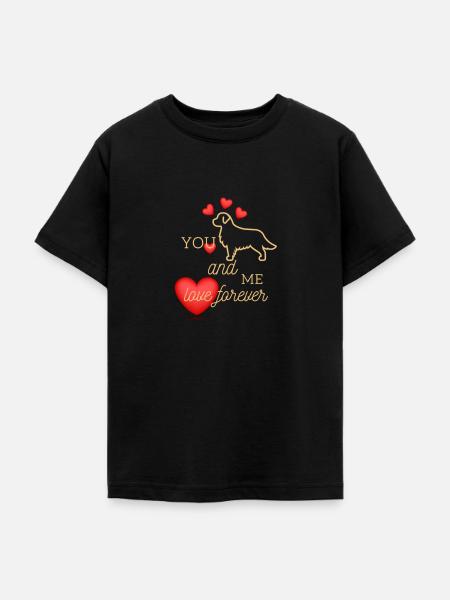 Tierliebe; Hundefreund - Teenager T-Shirt - Schwarz