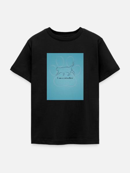I am a catwalker - Teenager T-Shirt - Schwarz