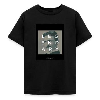 Nikola légendaire - T-shirt Ado - noir - Devant - AI Model Teenager Male light (155cm)