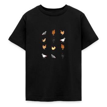 Hühner Huhn Liebhaber Bauernhof Hühnerstall - Teenager T-Shirt - Schwarz - Vorne - AI Model Teenager Male light (155cm)
