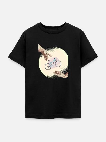 Creation of Fahrrad - Teenager T-Shirt - Schwarz