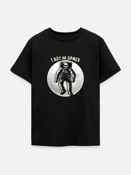 lost in space - Teenager T-Shirt - Schwarz
