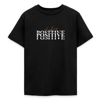 Positive thinking - Teenage T-Shirt - black - Front - AI Model Teenager Male light (155cm)