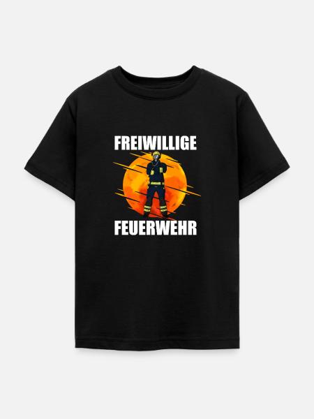 Freiwillige Feuerwehr - Teenager T-Shirt - Schwarz
