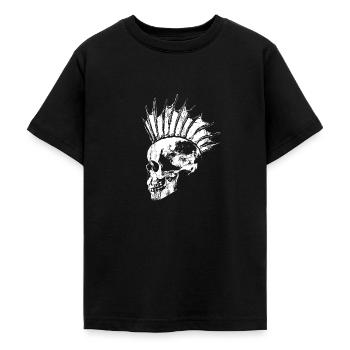 Poisson punk - T-shirt Ado - noir - Devant - AI Model Teenager Male light (155cm)