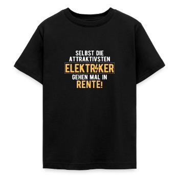Elektriker Elektrik - Teenager T-Shirt - Schwarz - Vorne - AI Model Teenager Male light (155cm)