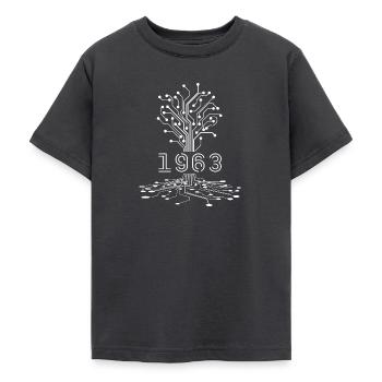 1963 Gaming Geburtstagsgeschenk, 1963 Gamer Geschenk - Teenager T-Shirt - Dunkelgrau - Vorne - AI Model Teenager Male light (155cm)