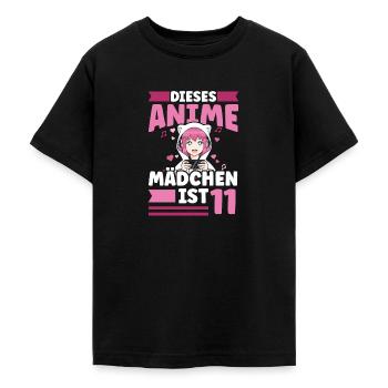 diese Anime mädchen ist 11 - Kawaii Otaku Manga - Teenager T-Shirt - Schwarz - Vorne - AI Model Teenager Male light (155cm)