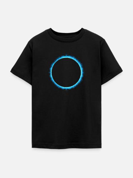 Blue Eclipse - Teenager T-Shirt - Schwarz