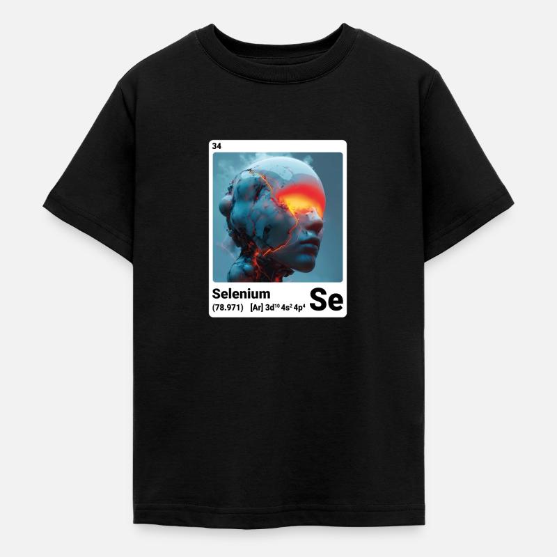 AI am Selenium (wt) - T-shirt Ado - noir
