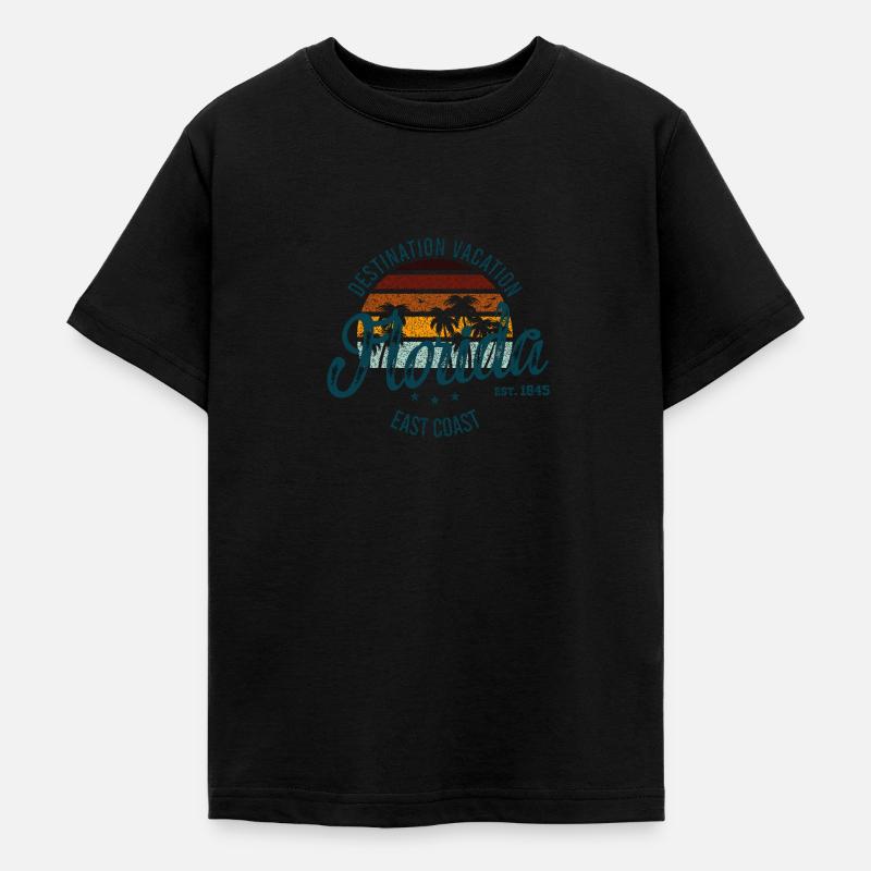 Destination de vacances Floride - T-shirt Ado - noir