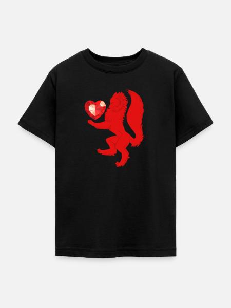 Heraldisch (rot) - Teenager T-Shirt - Schwarz