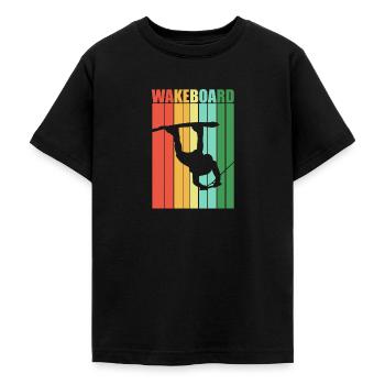 Wakeboard Wakeboarder Freizeitsport - Teenager T-Shirt - Schwarz - Vorne - AI Model Teenager Male light (155cm)