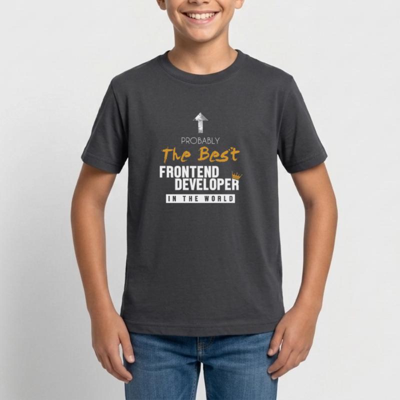 Best Frontend Developer World Developer Coder T-shirt Ado