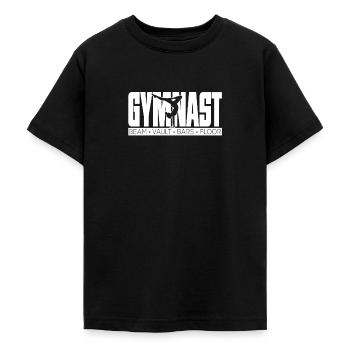 Gymnast Beam Vaul Bars Floor - Teenager T-Shirt - Schwarz - Vorne - AI Model Teenager Male light (155cm)
