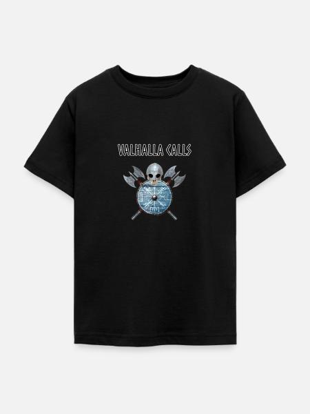 Valhalla ruft an - Teenager T-Shirt - Schwarz
