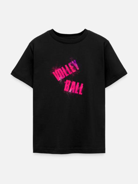 Volley Ball - Teenager T-Shirt - Schwarz