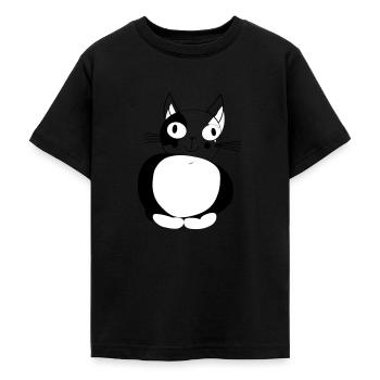 Katze - Katze - Teenager T-Shirt - Schwarz - Vorne - AI Model Teenager Male light (155cm)