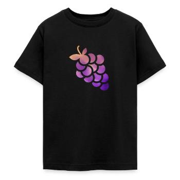 grain de raisin - T-shirt Ado - noir - Devant - AI Model Teenager Male light (155cm)