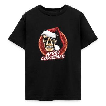 Cadeaux de Noël Noël - T-shirt Ado - noir - Devant - AI Model Teenager Male light (155cm)