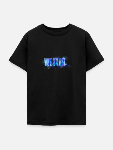 Wetter - Teenager T-Shirt - Schwarz
