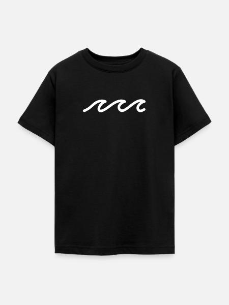 Wellen - Teenager T-Shirt - Schwarz